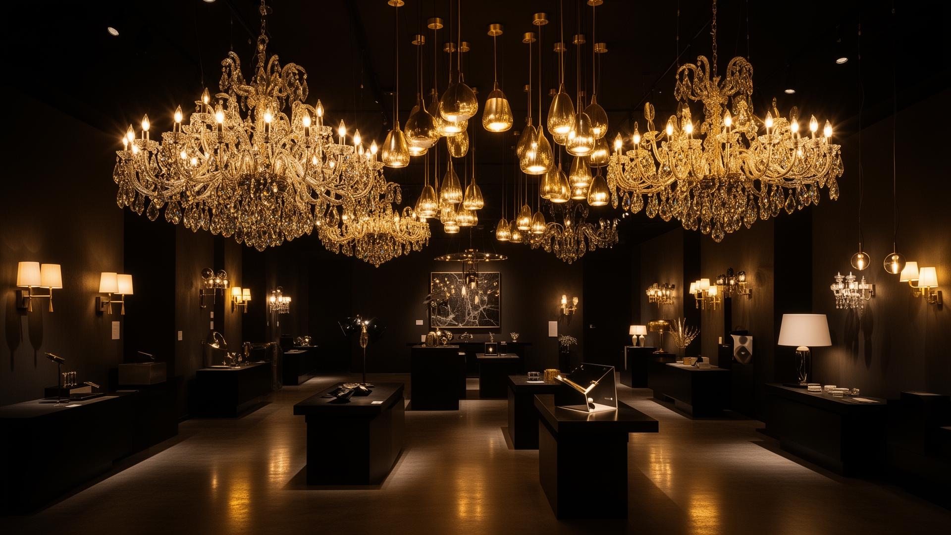 R3 Lights luxury lighting showroom in Chavakkad, Thrissur